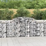 Obokana gabionska košara 9kos 300x50x100/120cm pocinkano železo