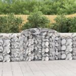 Obokana gabionska košara 25 kos 300x50x100/120cm cinkano železo