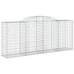 Obokane gabion košare 6 kosa 300x50x120/140 cm pocinkano železo - Image 3