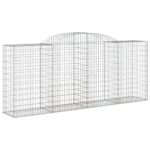 Obokane gabion košare 7 kosa 300x50x120/140 cm pocinkano železo - Image 3