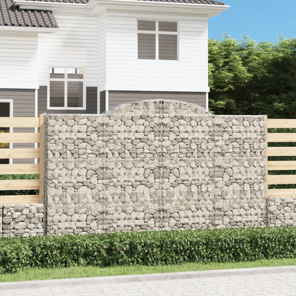 Obokane gabion košare 5 kosov 300x50x180/200cm pocinkano železo