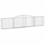 Obokane gabion košare 15 kosov 400x30x80/100 cm cinkano železo - Image 3