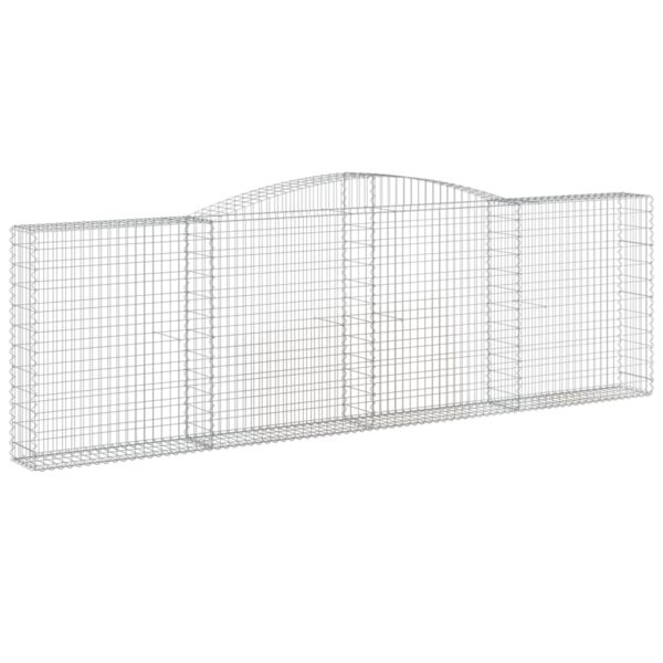 Obokane gabion košare 10kosov 400x30x120/140cm pocinkano železo - Image 3