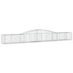 Obokane gabion košare 15 kosa 400x50x40/60 cm pocinkano železo - Image 3