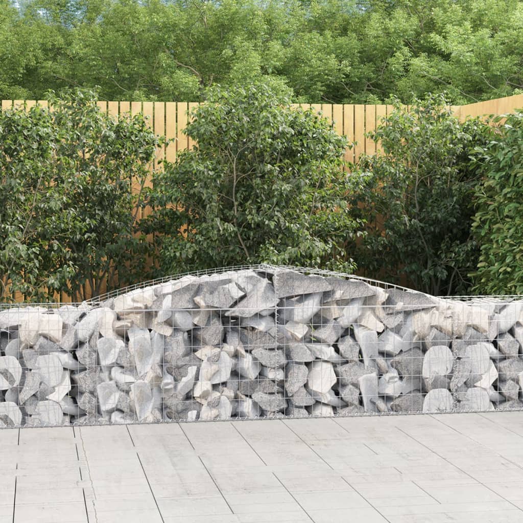 Obokane gabion košare 20 kosa 400x50x60/80 cm pocinkano železo