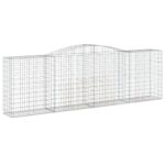 Obokane gabion košare 9 kosov 400x50x120/140cm pocinkano železo - Image 3