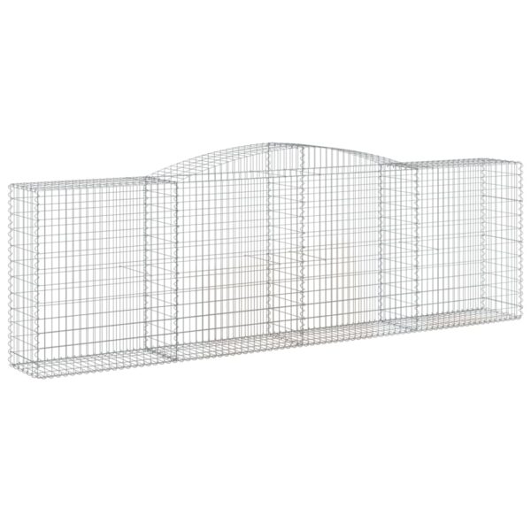 Obokane gabion košare 9 kosov 400x50x120/140cm pocinkano železo - Image 3