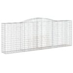 Obokane gabion košare 8 kosov 400x50x140/160cm pocinkano železo - Image 3