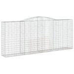 Obokane gabion košare 4 kosi 400x50x160/180 cm pocinkano železo - Image 3