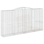 Obokane gabion košare 10 kosa 400x50x200/220cm pocinkano železo - Image 3