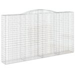 Obokane gabion košare 15 kos 400x50x220/240 cm pocinkano železo - Image 3