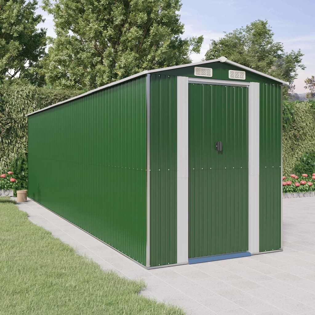 Vrtna lopa zelena 192x689x223 cm pocinkano jeklo