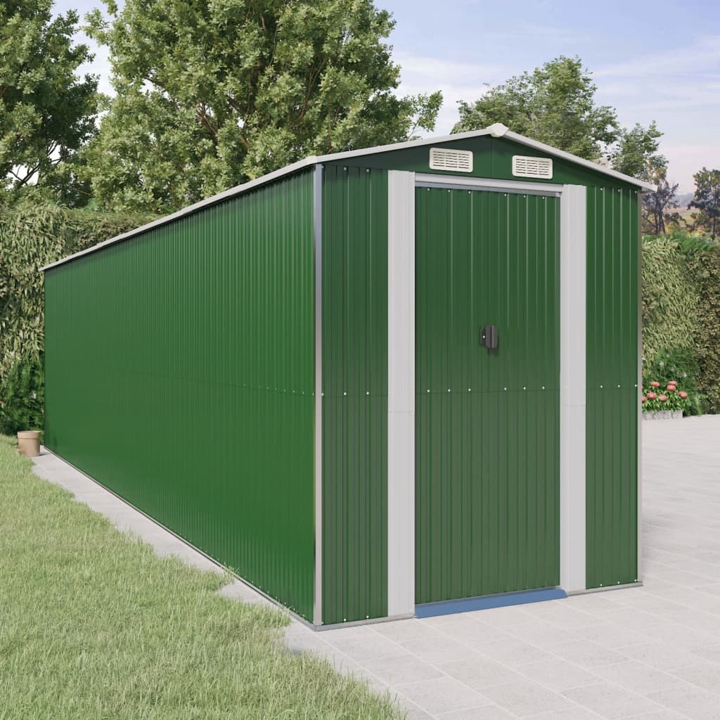 Vrtna lopa zelena 192x772x223 cm pocinkano jeklo
