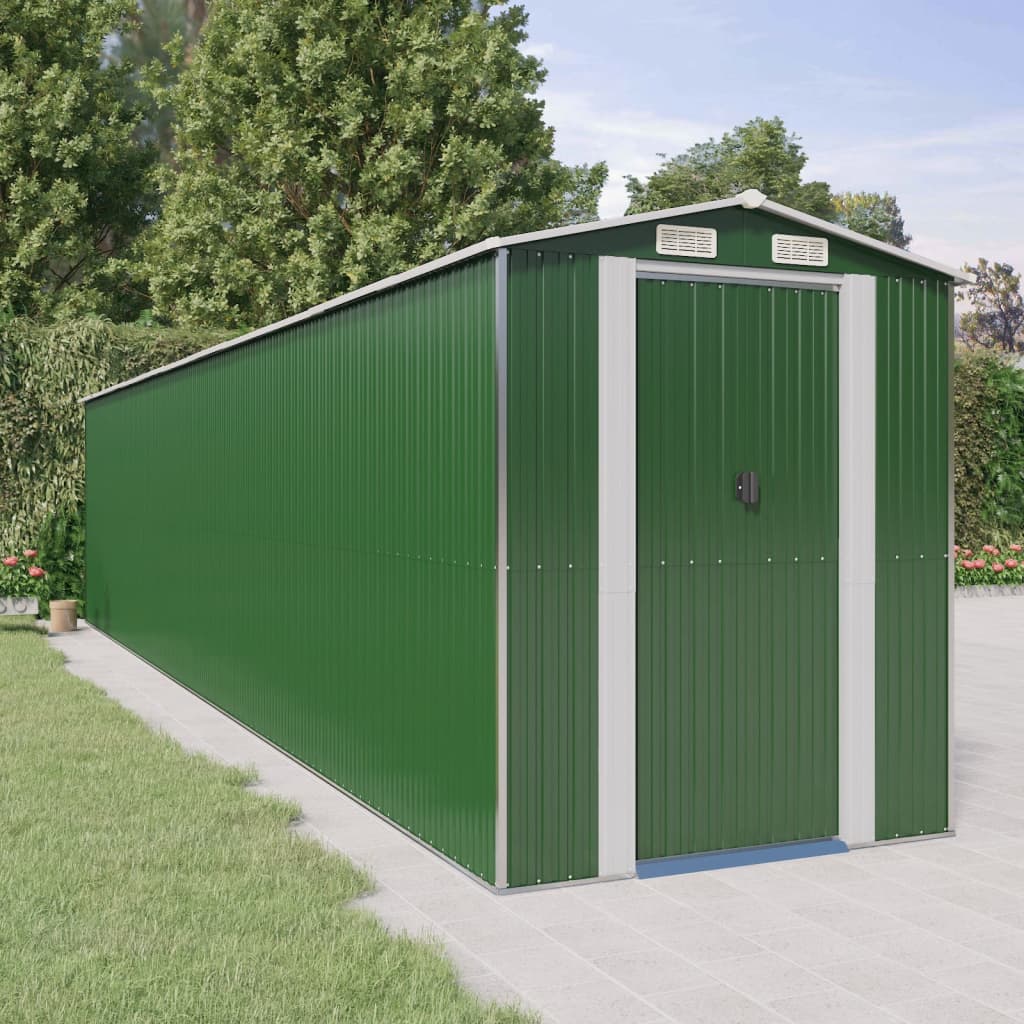 Vrtna lopa zelena 192x938x223 cm pocinkano jeklo