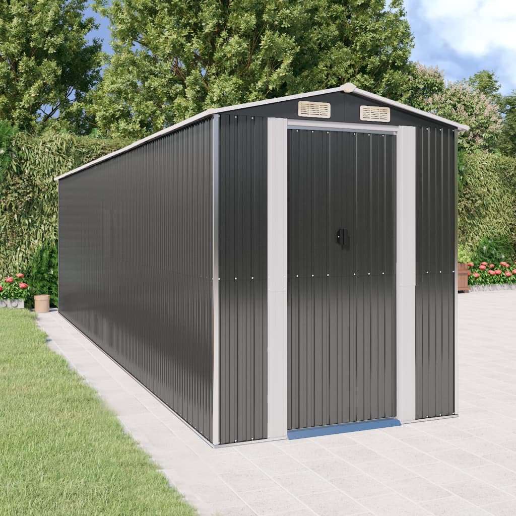 Vrtna lopa antracitna 192x689x223 cm pocinkano jeklo