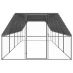 Zunanji kokošnjak 3x10x2 m pocinkano jeklo - Image 2