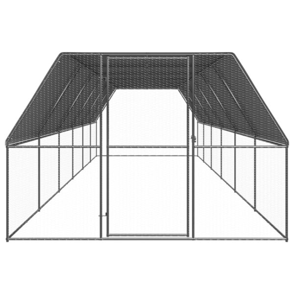 Zunanji kokošnjak 3x12x2 m pocinkano jeklo - Image 2