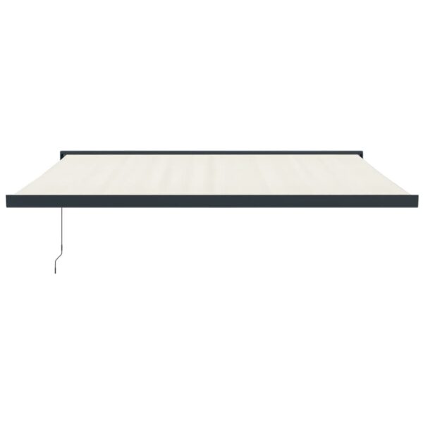 Zložljiva tenda krem 4x3 m blago in aluminij - Image 3