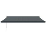 Zložljiva tenda antracitna 4x3 m blago in aluminij - Image 3