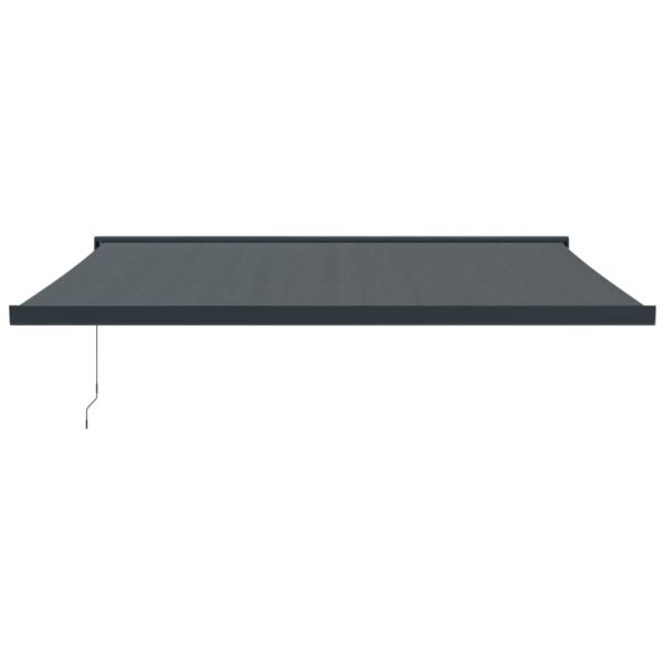 Zložljiva tenda antracitna 4x3 m blago in aluminij - Image 3
