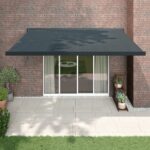 Zložljiva tenda antracitna 4x3 m blago in aluminij