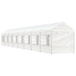 Paviljon s streho bel 17,84x2,28x2,69 m polietilen