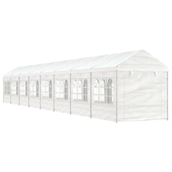 Paviljon s streho bel 17,84x2,28x2,69 m polietilen
