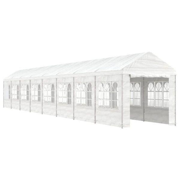 Paviljon s streho bel 17,84x2,28x2,69 m polietilen - Image 2