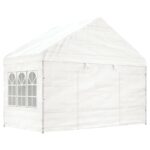 Paviljon s streho bel 11,15x4,08x3,22 m polietilen - Image 3