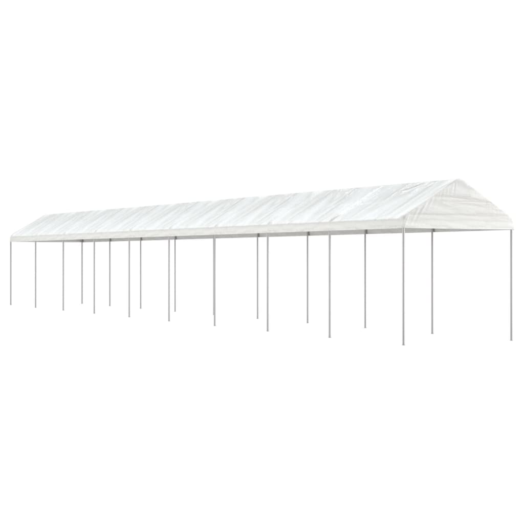 Paviljon s streho bel 20,07×2,28×2,69 m polietilen