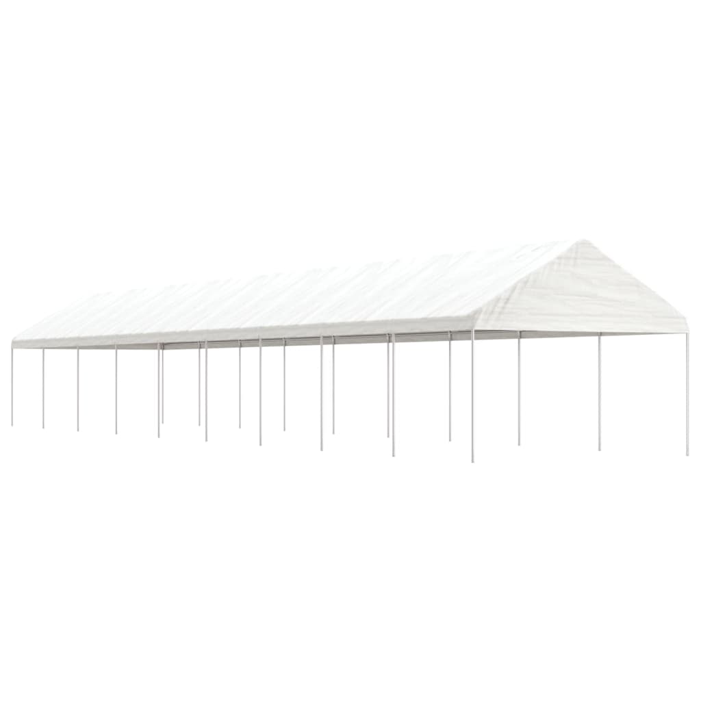 Paviljon s streho bel 20,07×4,08×3,22 m polietilen