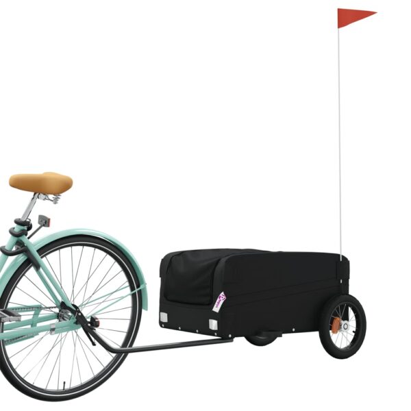 Kolesarska prikolica črna 30 kg železo - Image 3