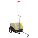 Kolesarska prikolica črna in rumena 30 kg železo - Image 2