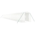 Rastlinjak z jeklenim okvirjem bel 44 m² 22x2x2 m - Image 2