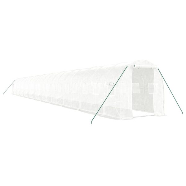 Rastlinjak z jeklenim okvirjem bel 44 m² 22x2x2 m - Image 2