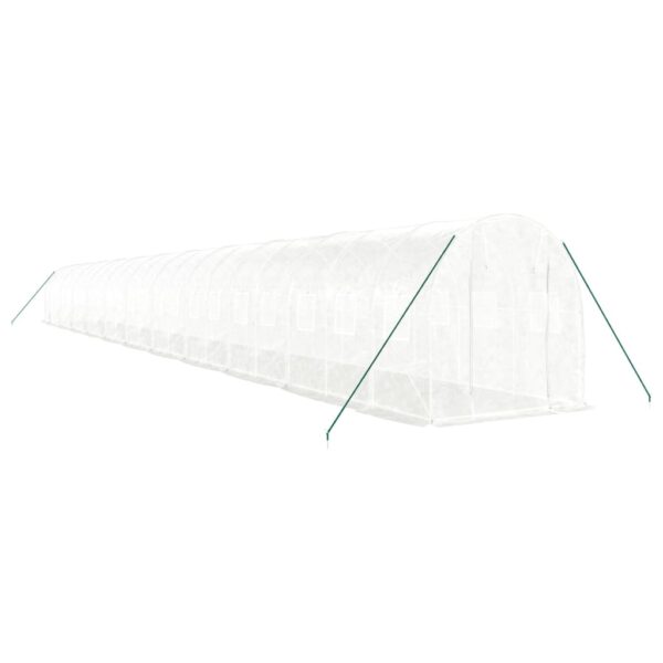 Rastlinjak z jeklenim okvirjem bel 44 m² 22x2x2 m - Image 3