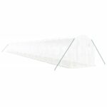 Rastlinjak z jeklenim okvirjem bel 8 m² 24x2x2 m - Image 3