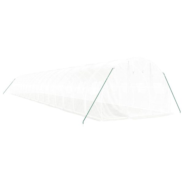 Rastlinjak z jeklenim okvirjem bel 54 m² 18x3x2 m - Image 3
