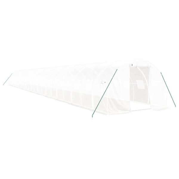 Rastlinjak z jeklenim okvirjem bel 72 m² 24x3x2 m - Image 2
