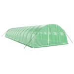 Rastlinjak z jeklenim ogrodjem zelen 56 m² 14x4x2 m - Image 3