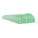 Rastlinjak z jeklenim ogrodjem zelen 88 m² 22x4x2 m - Image 3