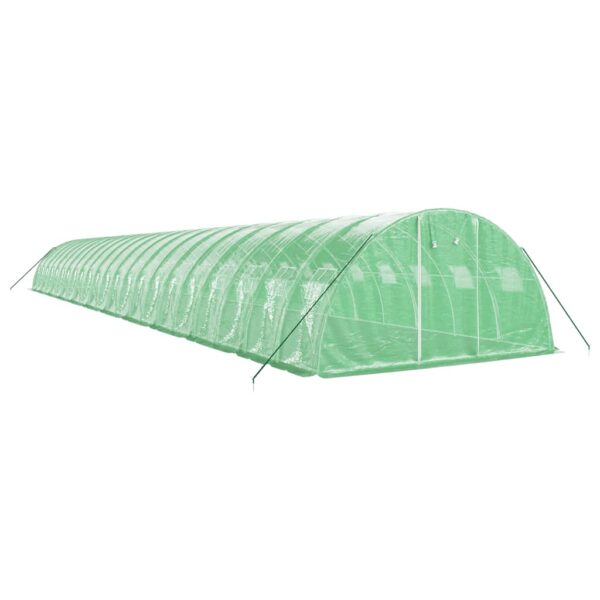 Rastlinjak z jeklenim ogrodjem zelen 88 m² 22x4x2 m - Image 3