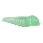 Rastlinjak z jeklenim ogrodjem zelen 96 m² 24x4x2 m - Image 3
