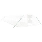 Rastlinjak z jeklenim okvirjem bel 56 m² 14x4x2 m - Image 2