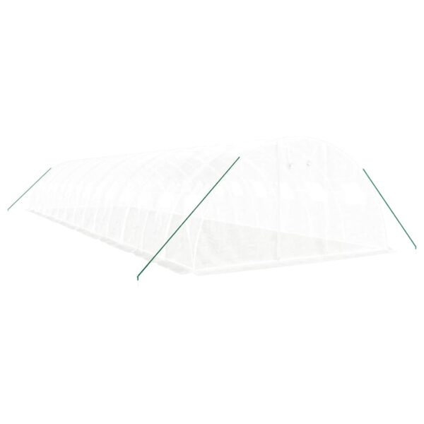 Rastlinjak z jeklenim okvirjem bel 56 m² 14x4x2 m - Image 3