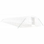 Rastlinjak z jeklenim okvirjem bel 120 m² 24x5x2,3 m - Image 2