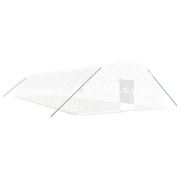 Rastlinjak z jeklenim okvirjem bel 108 m² 18x6x2,85 m - Image 2