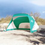 Šotor za na plažo zelen 274x178x170/148 cm 185T poliester - Image 3