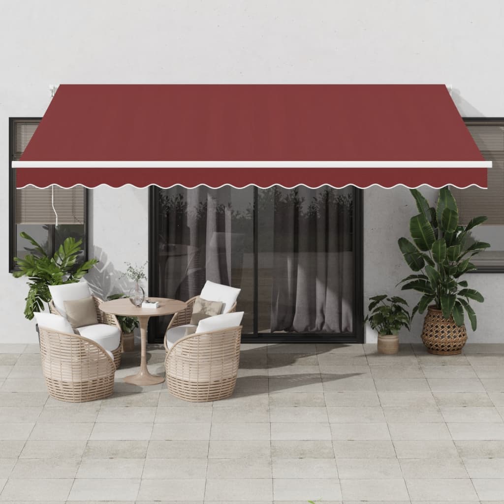 Avtomatsko zložljiva tenda bordo 450×350 cm