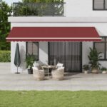 Avtomatsko zložljiva tenda bordo 600x350 cm